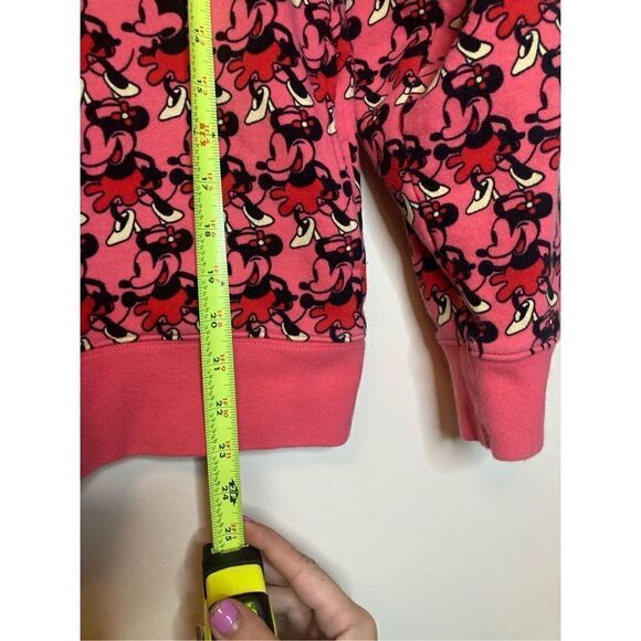 Disney Resort Tokyo Women’s Sweatshirt Medium Minnie Mouse Zip Up Pink - Picture 5 of 6